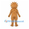 Hedgehog Mascot Costume in Tan with Spiky Head and Back