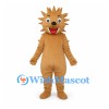Hedgehog Mascot Costume in Tan with Spiky Head and Back