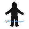 Gorilla Mascot Costume in Black with Textured Chest