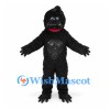 Gorilla Mascot Costume in Black with Textured Chest