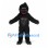 Gorilla Mascot Costume in Black with Textured Chest