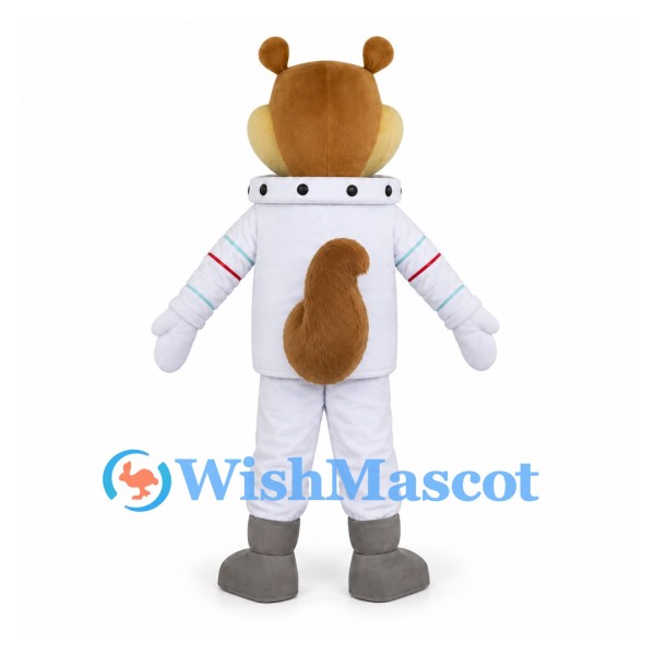 Squirrel Mascot Costume with White Astronaut Suit