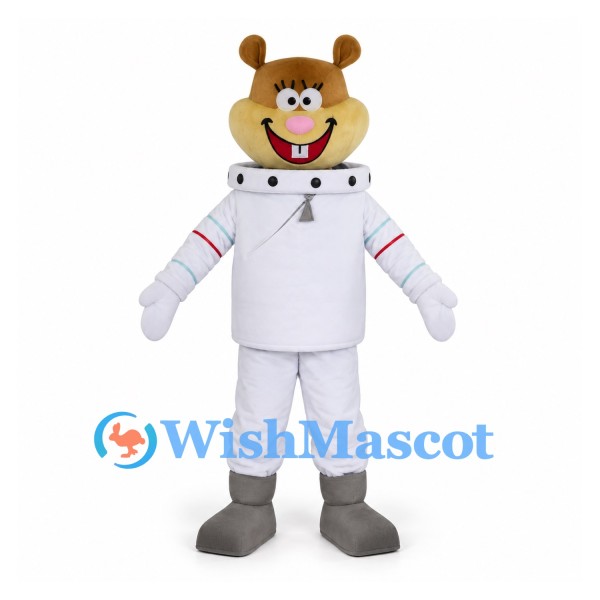 Squirrel Mascot Costume with White Astronaut Suit