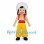 Man Mascot Costume with White Turban and Red and Yellow Outfit