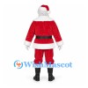 Santa Claus Mascot Costume with Red Suit and White Beard