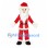 Santa Claus Mascot Costume with Cartoon Head and Red Suit