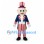 Uncle Sam Mascot Costume with Striped Pants and Patriotic Top Hat