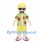 Man Mascot Costume with Black Sunglasses and Green Star Shirt