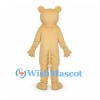 Bear Mascot Costume in Beige with Rounded Ears