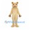 Bear Mascot Costume in Beige with Rounded Ears