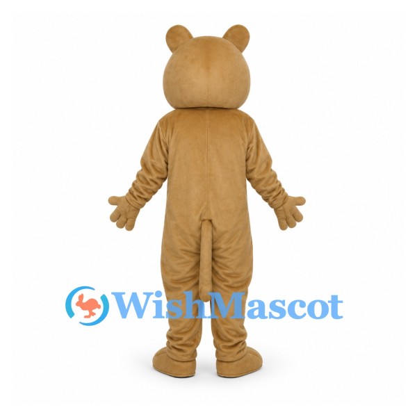 Bear Mascot Costume in Tan with Black Paw Pads
