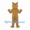 Bear Mascot Costume in Tan with White Chest Patch