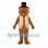 Beaver Mascot Costume with Black Top Hat and Tan Vest