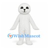 Seal Mascot Costume in White with Flipper Arms