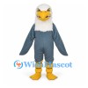 Eagle Mascot Costume with White Head and Gray Wings
