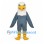 Eagle Mascot Costume with White Head and Gray Wings