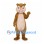 Squirrel Mascot Costume in Brown with Large Curled Tail