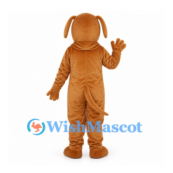 Dog Mascot Costume in Brown with Floppy Ears