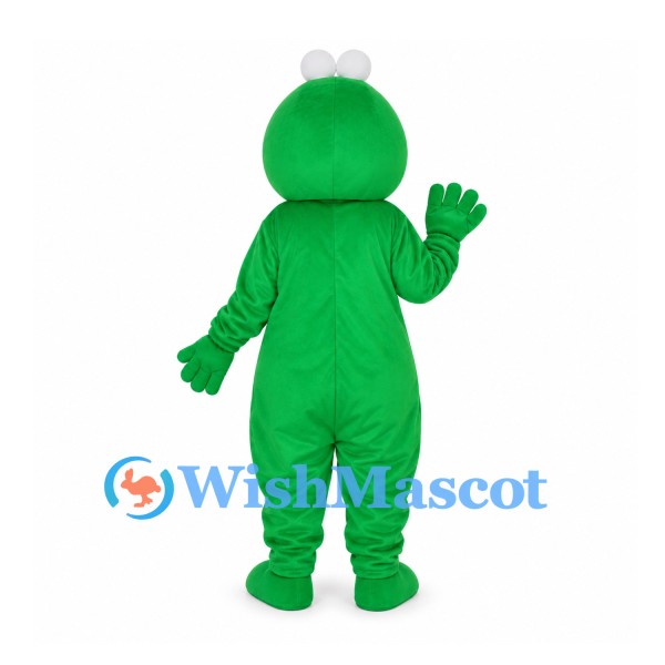 Monster Mascot Costume in Green with Yellow Nose