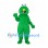 Monster Mascot Costume in Green with Yellow Nose