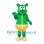 Bear Mascot Costume in Green with Yellow Shorts and Shoes