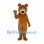 Bear Mascot Costume in Brown with Blue Eyes
