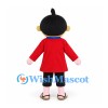 Boy Mascot Costume with Red Jacket and Black Shorts