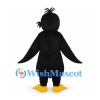 Penguin Mascot Costume in Black and White with Tufted Hair