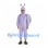 Snail Mascot Costume in Lavender with Open Face Hood and Shell