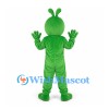 Monster Mascot Costume in Green with Long Antennae