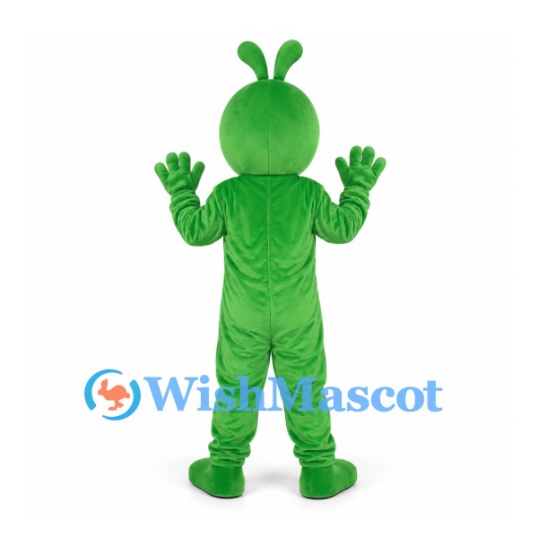 Monster Mascot Costume in Green with Long Antennae