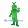 Monster Mascot Costume in Green with Long Antennae