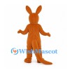 Kangaroo Mascot Costume in Orange with Long Tail