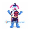Rabbit Mascot Costume in Blue with Purple Star Outfit