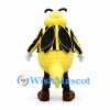 Bee Mascot Costume with Yellow Striped Jacket and Rounded Belly