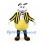Bee Mascot Costume with Yellow Striped Jacket and Rounded Belly