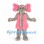 Elephant Mascot Costume in Gray with Pink Dress and Ears