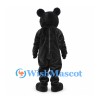 Bear Mascot Costume in Black with Brown Muzzle