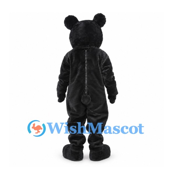 Bear Mascot Costume in Black with Brown Muzzle