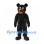 Bear Mascot Costume in Black with Brown Muzzle