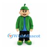 Boy Mascot Costume with Green Jacket and Matching Hat