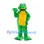 Frog Mascot Costume in Green with Yellow Belly and Webbed Feet