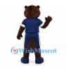 Beaver Mascot Costume with Navy Sports Shirt and Shorts