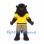 Buffalo Mascot Costume with Yellow Shirt and Tan Shorts