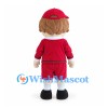 Boy Mascot Costume with Red Cap and Matching Outfit