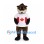 Raccoon Mascot Costume with White Maple Leaf Shirt and Brown Hat