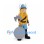 Viking Mascot Costume with Horned Helmet and Long Yellow Beard