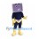 Television Mascot Costume with Purple Screen Face and Yellow Cape
