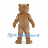 Bear Mascot Costume in Tan with Cream Belly