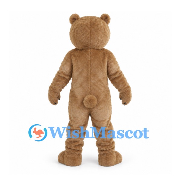 Bear Mascot Costume in Tan with Cream Belly